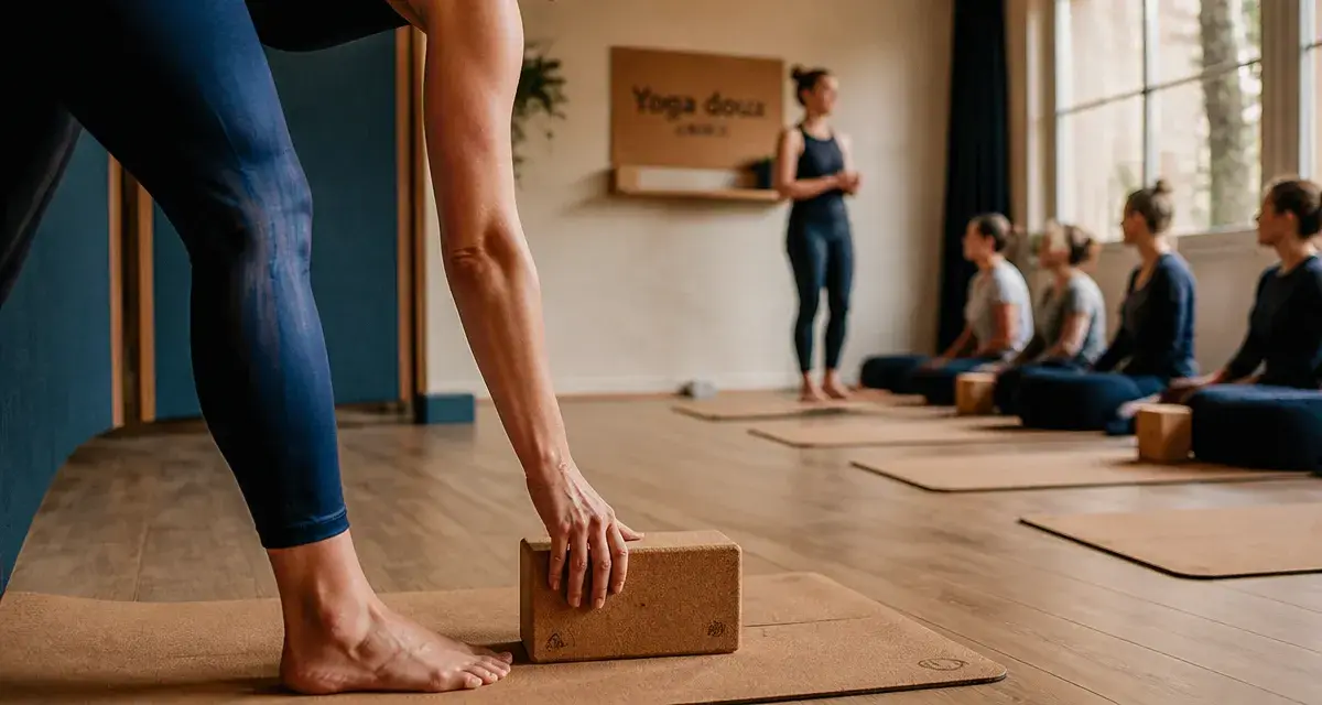 Yoga a nancy : studio yoga, pied sur tapis en liège