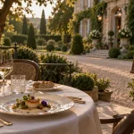 Restaurant du parc Nancy : table dressée à La Maison dans le Parc