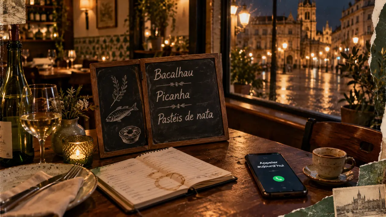 Restaurant portugais nancy : bacalhau et picanha en table