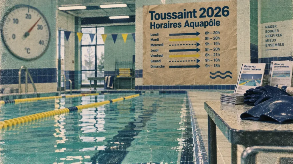 Toussaint 2026 : animations et horaires des piscines de l’Aquapôle