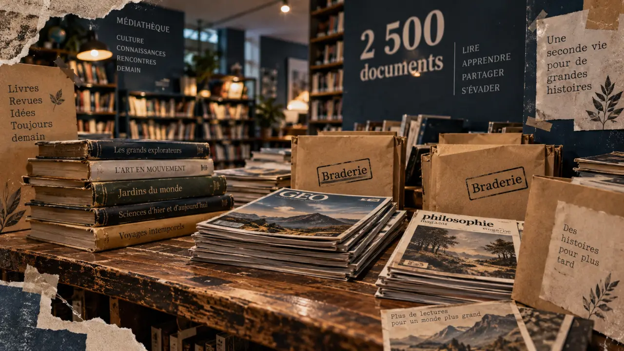 Vandœuvre : 2 500 documents vendus à la médiathèque Jules-Verne